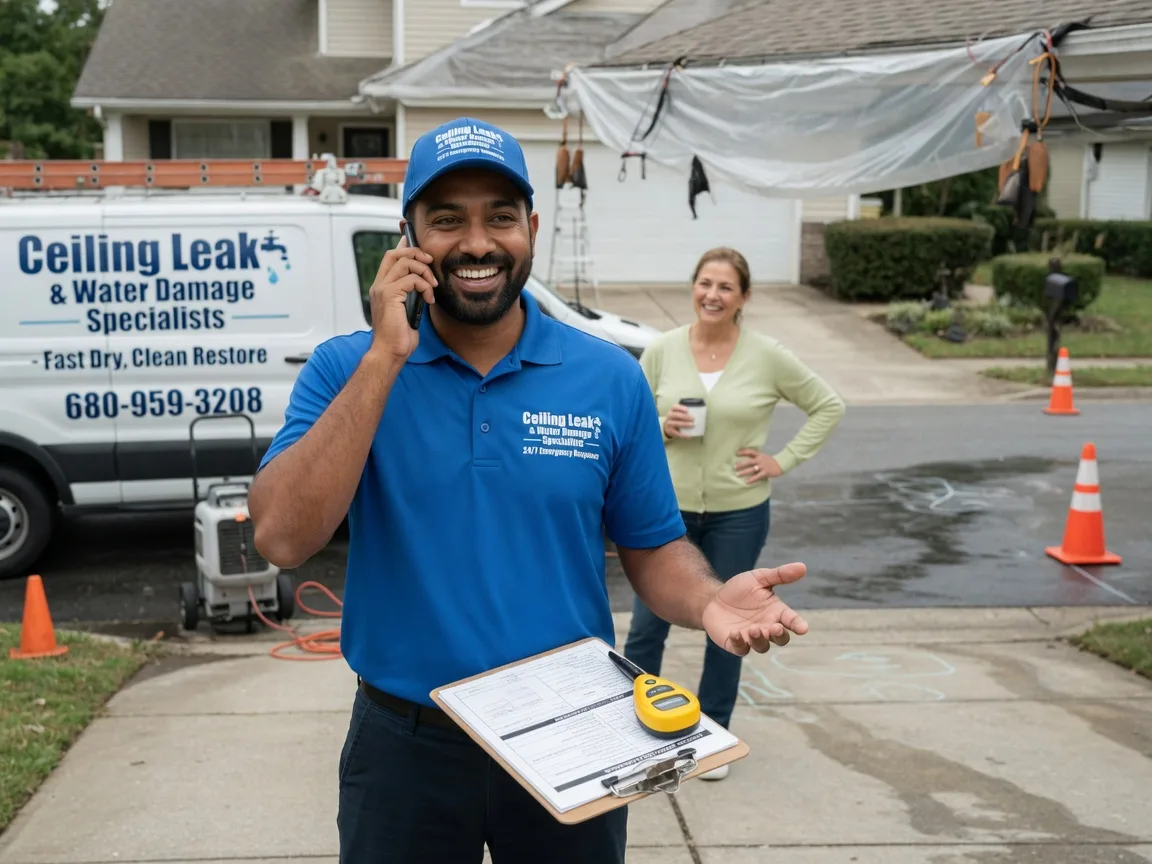 Ceiling Leak Cleanup Triangle, VA FAQs